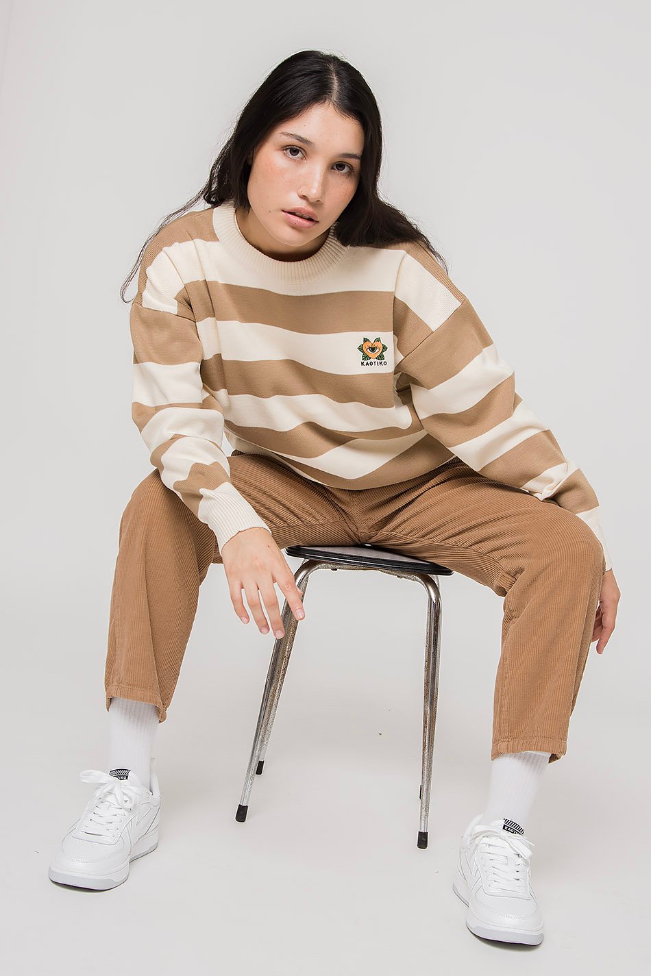 Beige Anibal Striped Jumper