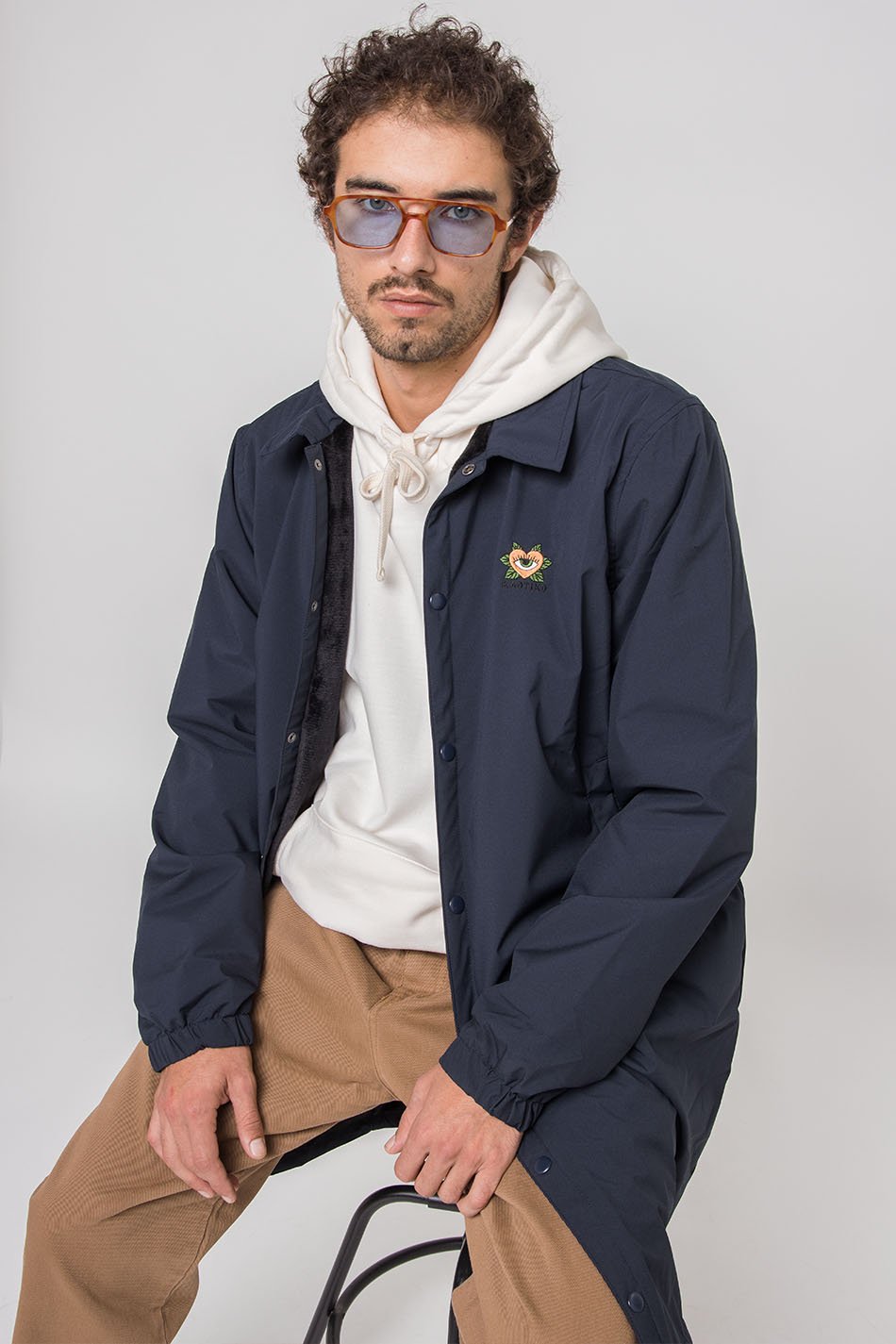 Navy Coach Jacket