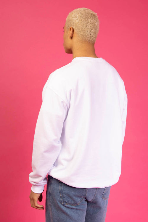 White Crazy Lemon Sweatshirt