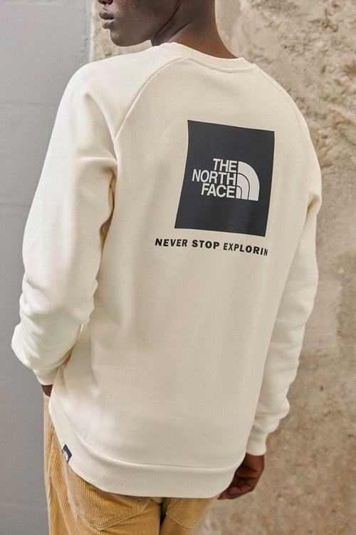 Gardenia White The North Face Raglan Redbox Sweatshirt