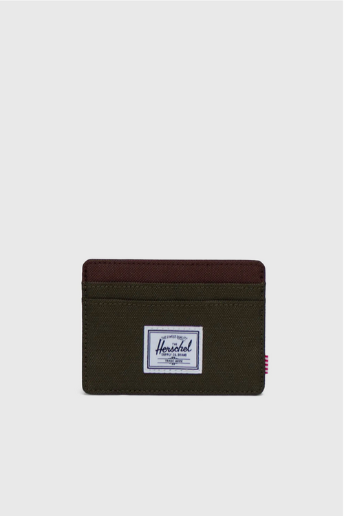 Ivy Green/ Chicory Coffee Herschel Charlie Cardholder Wallet