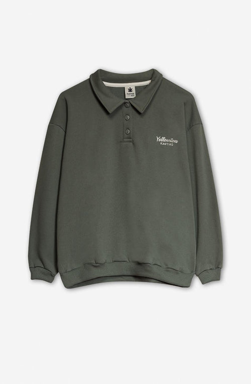 Bear YellowStone Old Green Sweatshirt