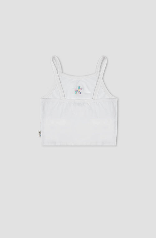 White Balloon Puppy Lycra Top