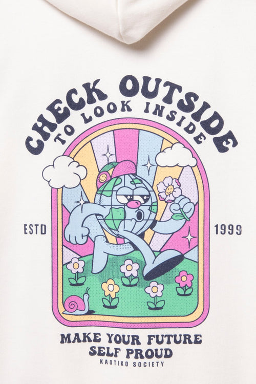 Sweat-shirt Look Inside Ivory