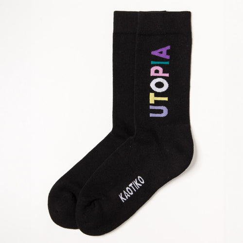 Utopia Black Sock
