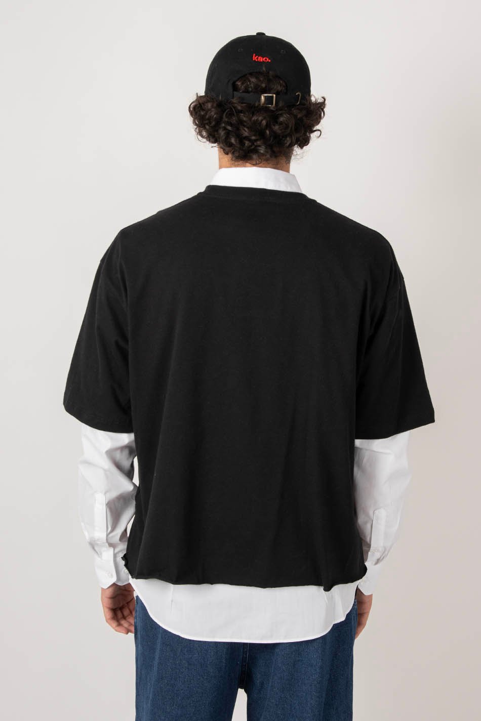 T-shirt Calvin Cropped Black