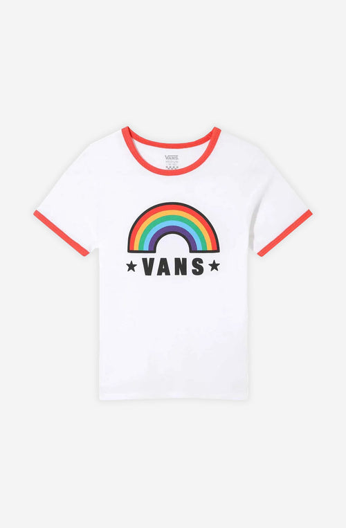 Camiseta Vans Rainbow Patch White Raingred