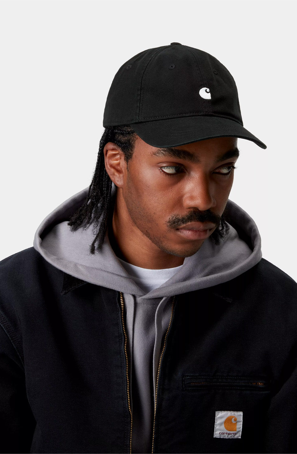 Carhartt WIP Madison Logo Black/White Cap