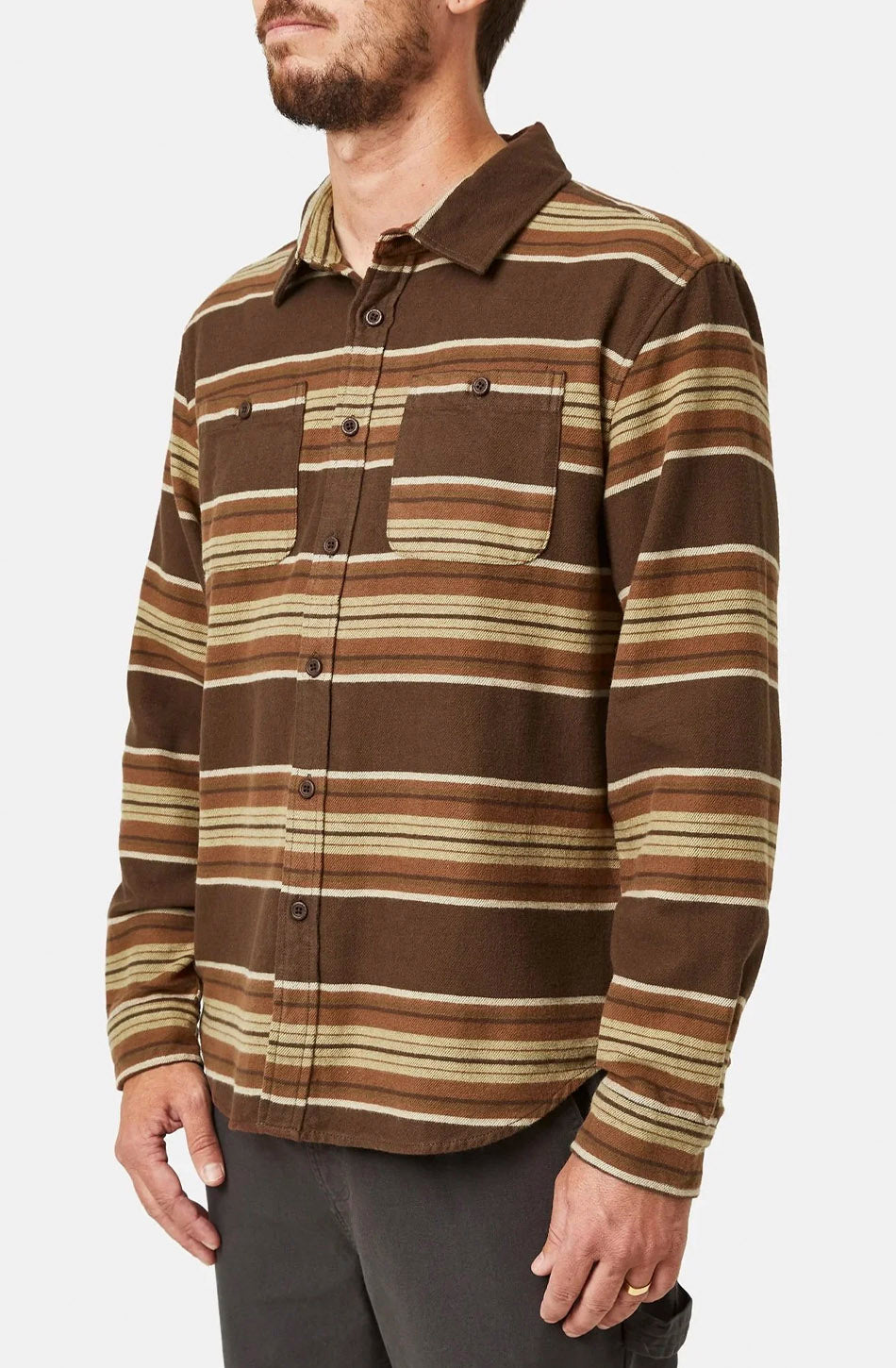 Katin Sierra Flannel Dark Brown Shirt