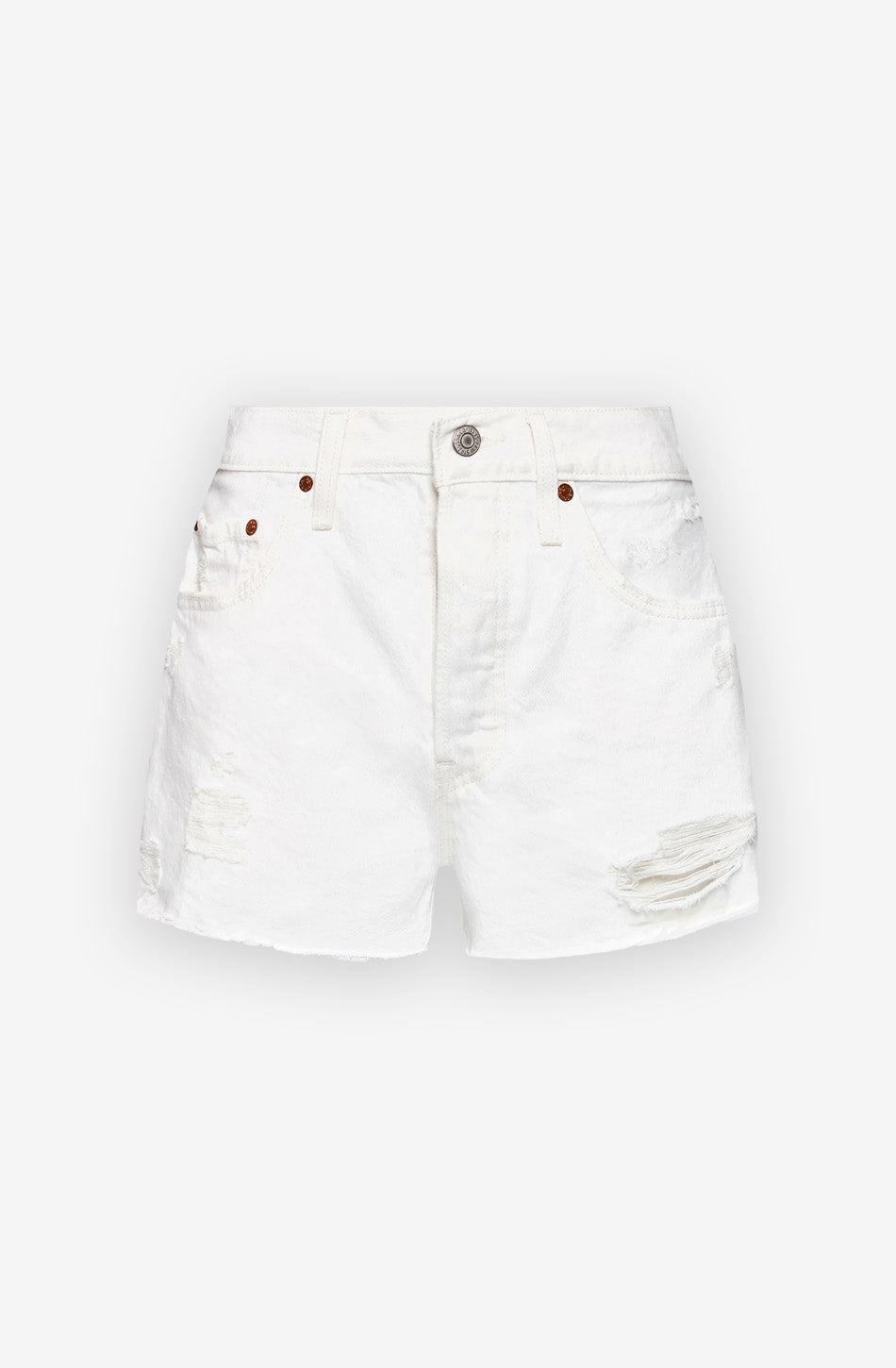 Levi's 501 White Shorts Kaotiko