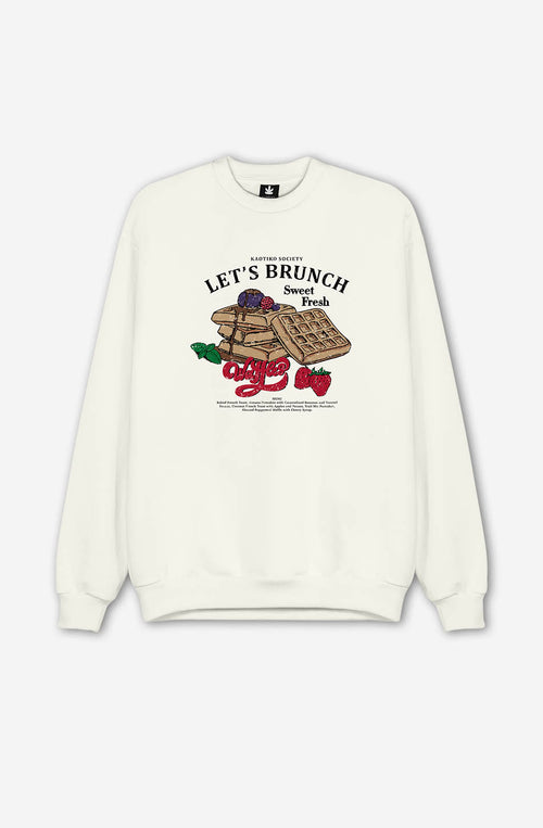 Sweatshirt Let's Brunch Ivory