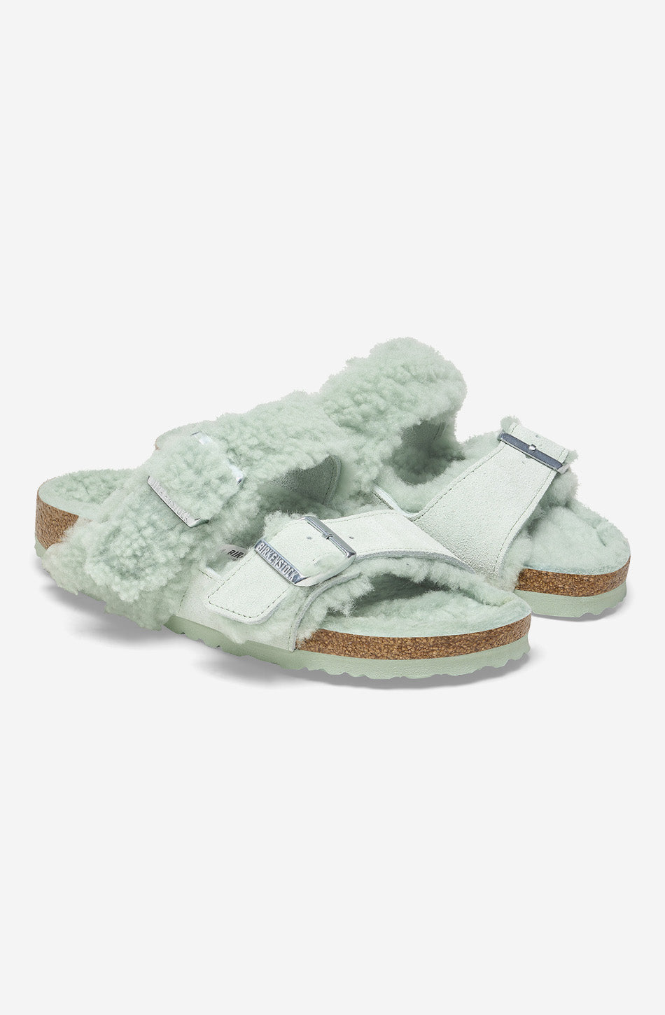 Birkenstock Split Teddy Leather Sandals
