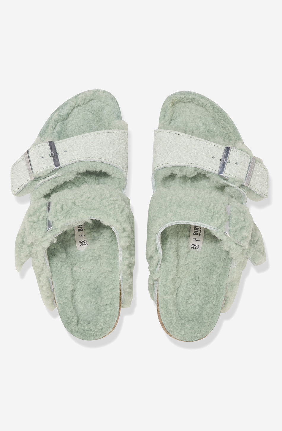 Birkenstock Split Teddy Leather Sandals