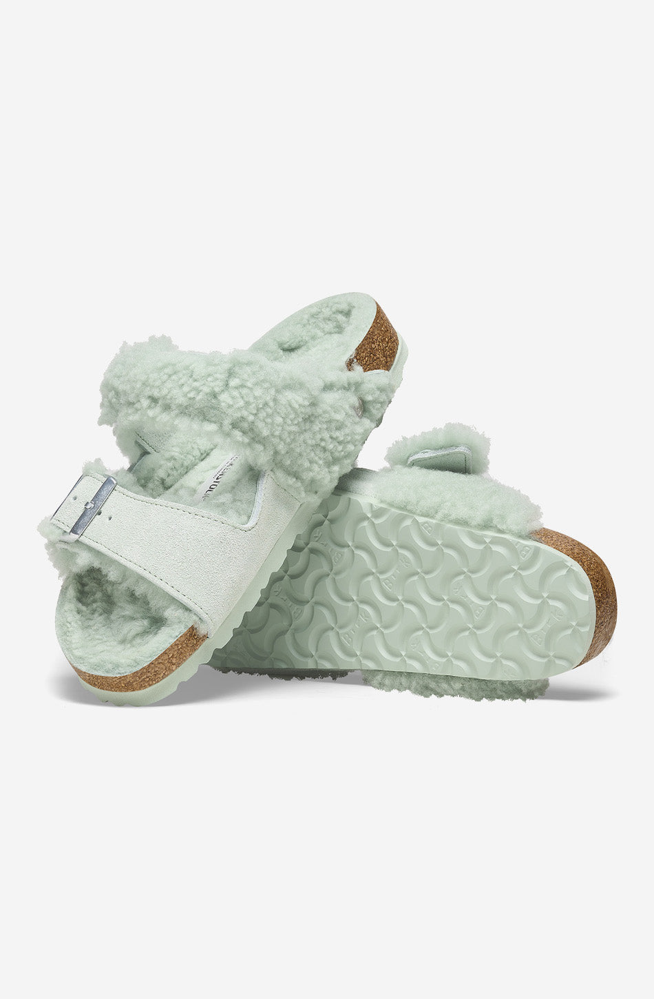 Birkenstock Split Teddy Leather Sandals