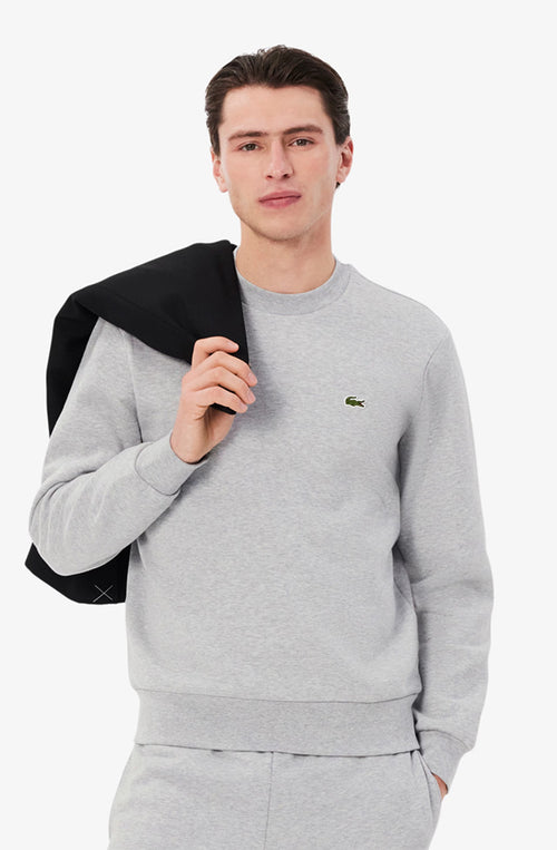 Lacoste – Silbernes Glanz-Sweatshirt