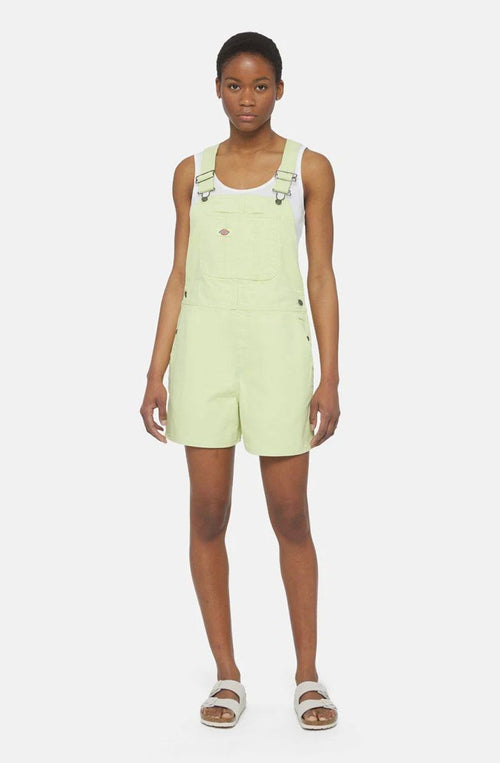 Short Dickies Duck Canvas Bib Pale Green
