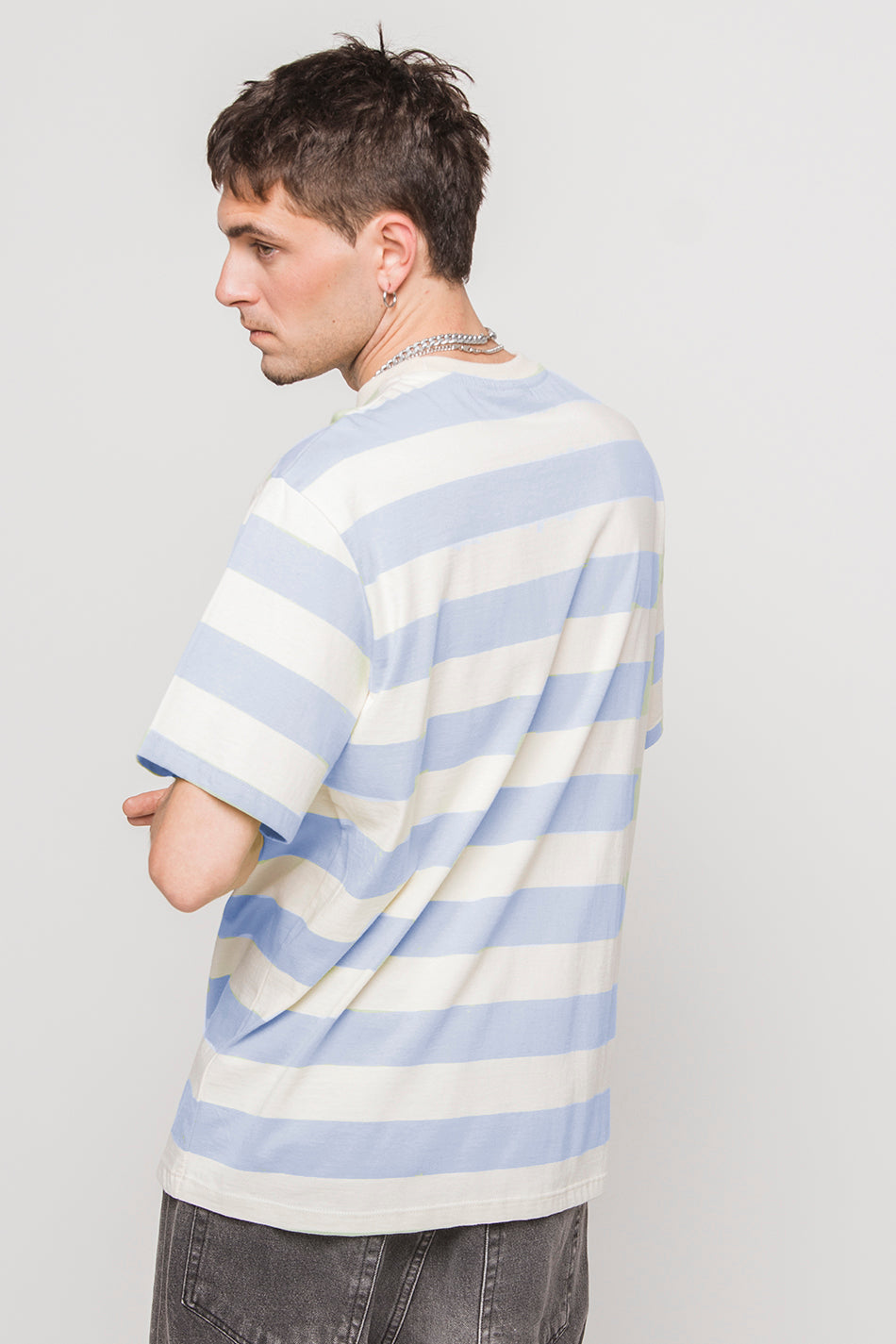 Niall Stripes Orchid Lilac T-Shirt