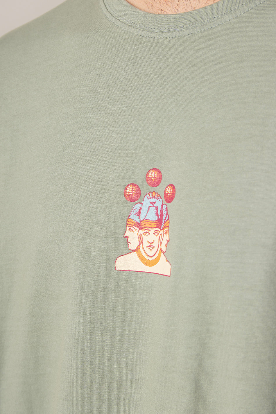 Washed Nairobi Light Green T-shirt