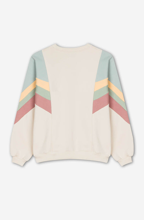 Sweatshirt Ginger Bone/ Cloud/ Grün