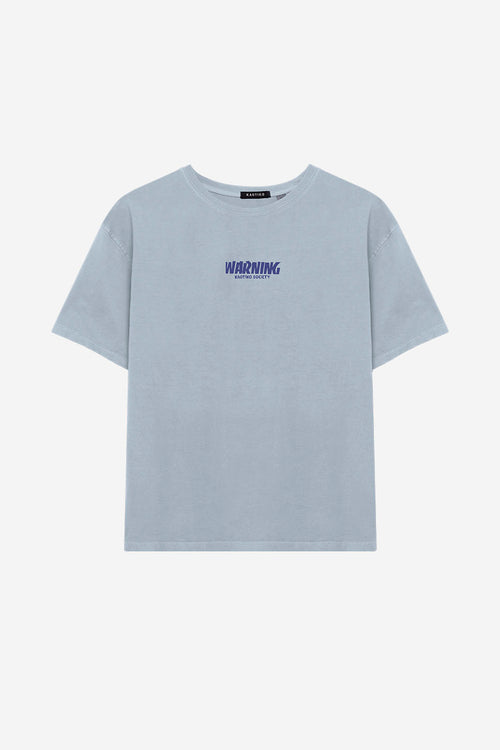 Washed Warning Steel T-shirt