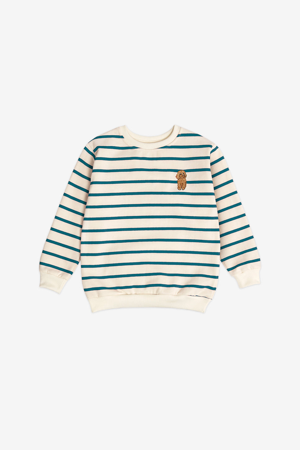 Stripes Poodle Green Sweatshirt