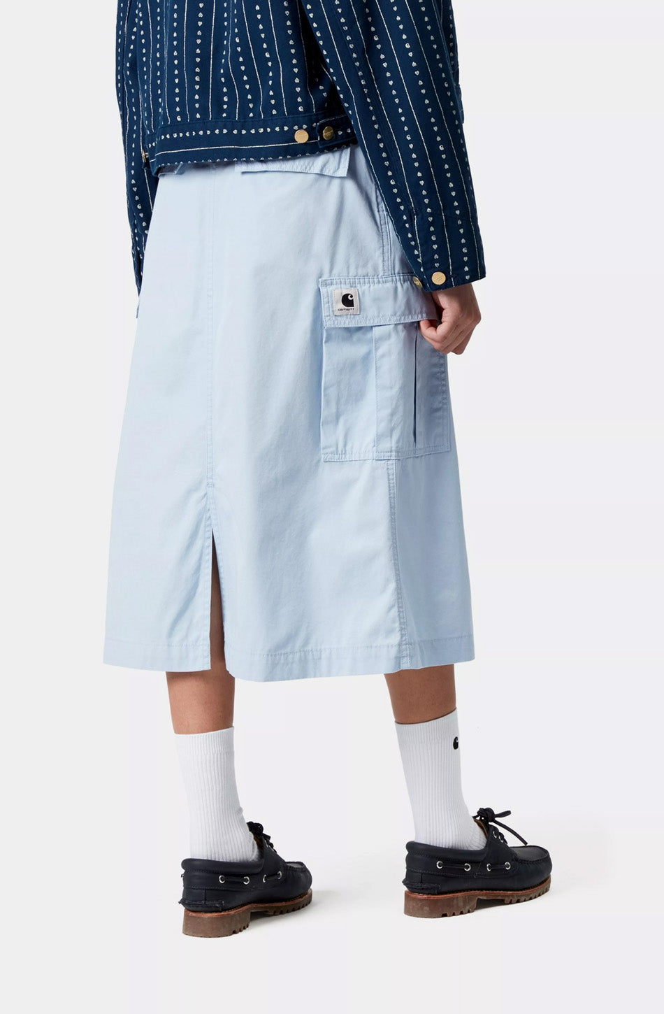 Carhartt WIP Jet Air Sky Rinsed Cargo Skirt