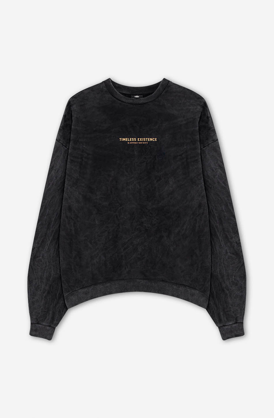 Washed Timeless Existence Black Sweatshirt