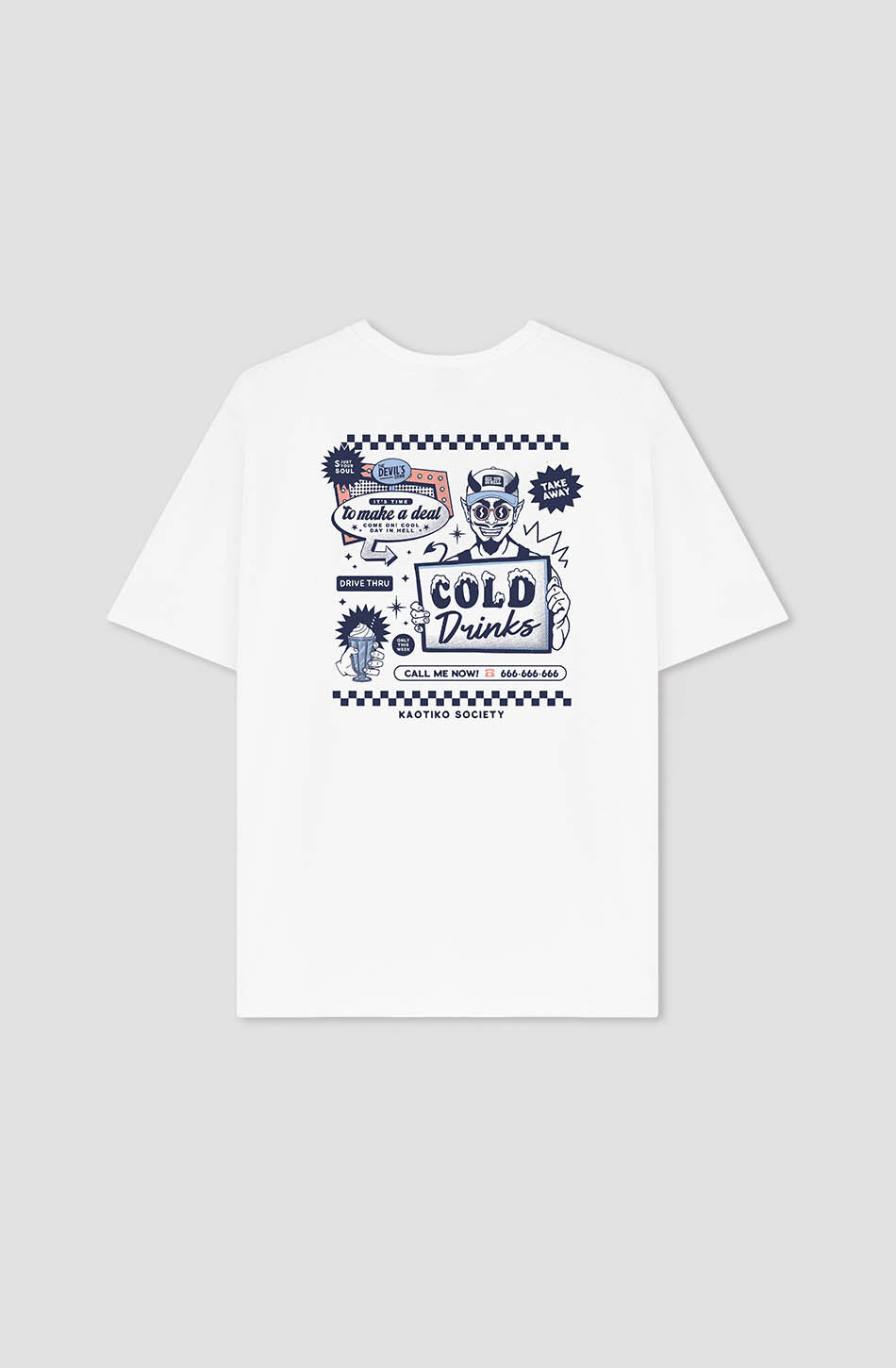 Cold Drinks Organic Cotton White T-shirt