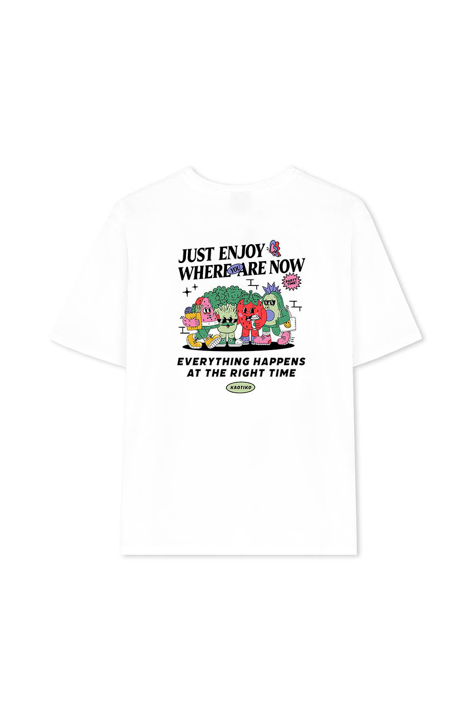 T-shirt blanc Just Enjoy