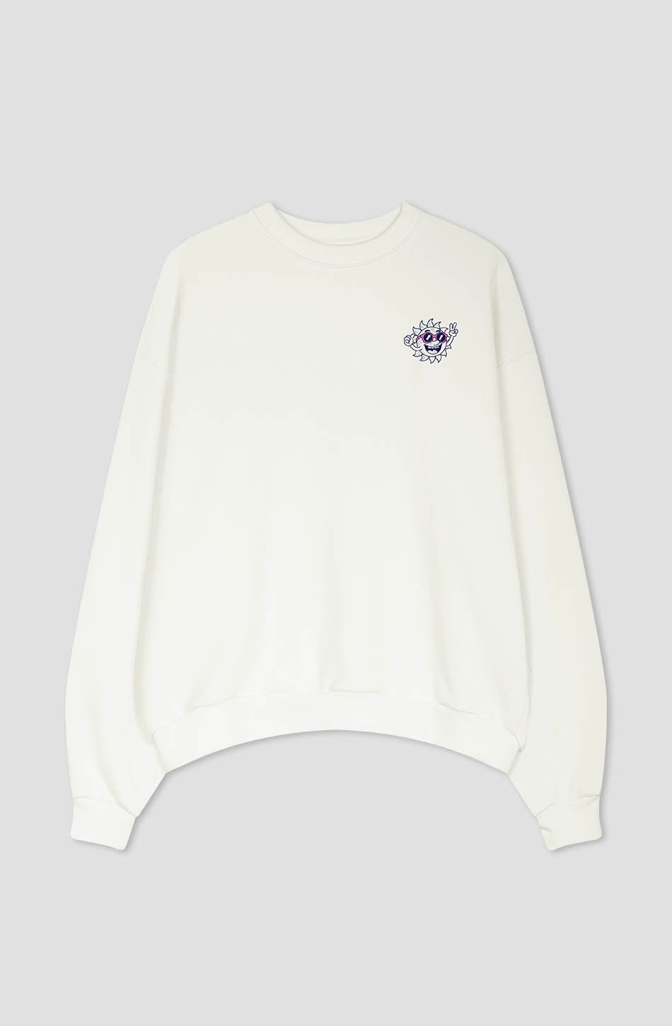 Life Is Short Organic Cotton Ivory/Pink Sweatshirt