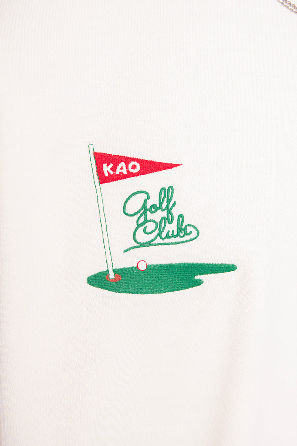 Washed Bear Golf Club Elfenbeinfarbenes Sweatshirt