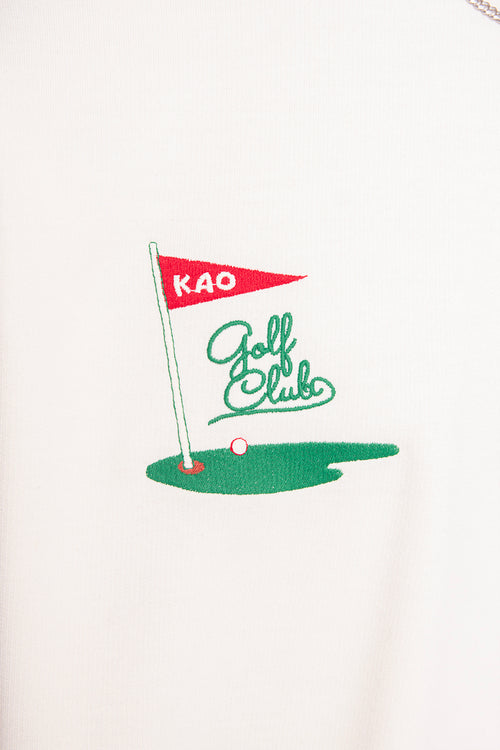 Washed Bear Golf Club Elfenbeinfarbenes Sweatshirt