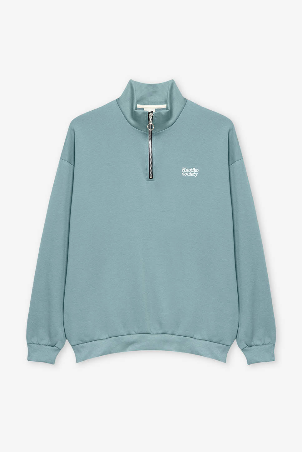 Half Zip Sweatshirt Kaotiko Society Steel
