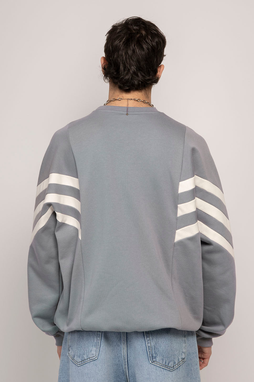 Chad Hellblaues / Elfenbeinfarbenes Sweatshirt