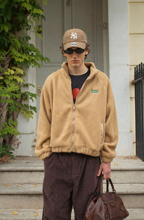 Fleecejacke Life is Tricky Camel