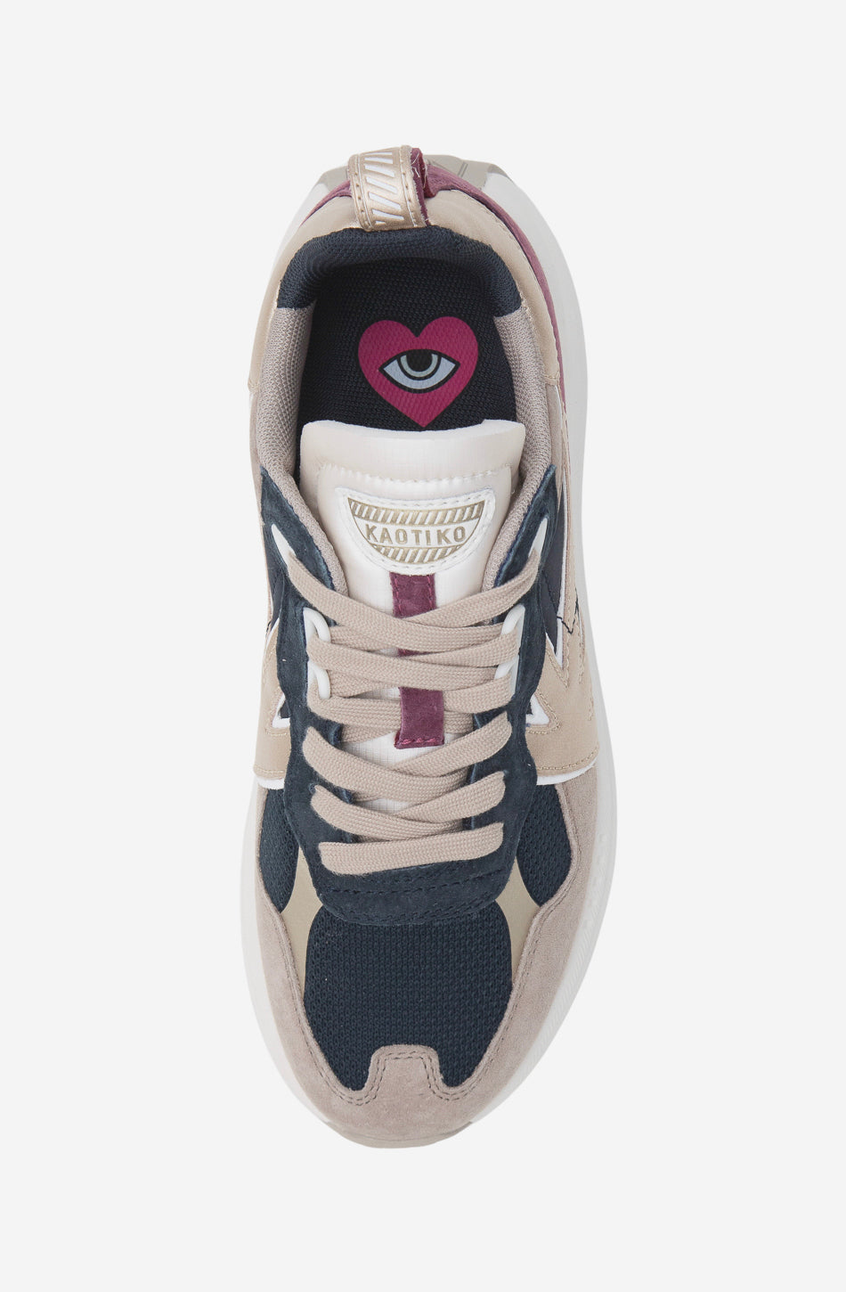 Kaotiko Glam Dark Mauve Sneakers