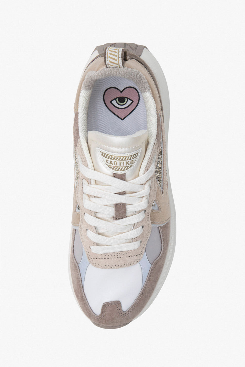 Kaotiko Detroit Glam Champagner-Sneaker