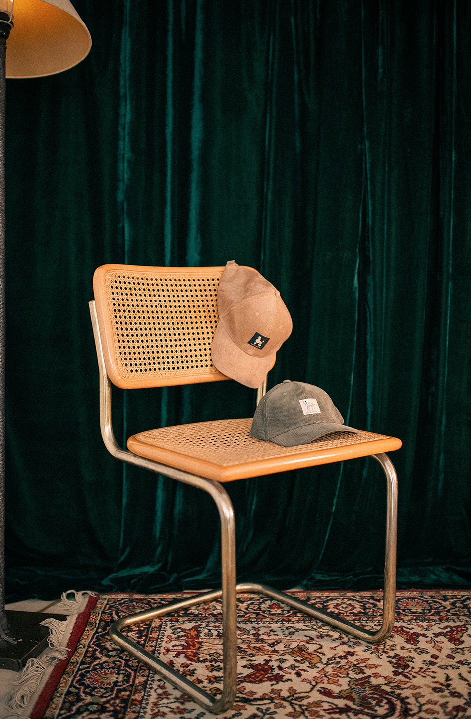 Cord Bio Pudel Dunkel Camel Cap