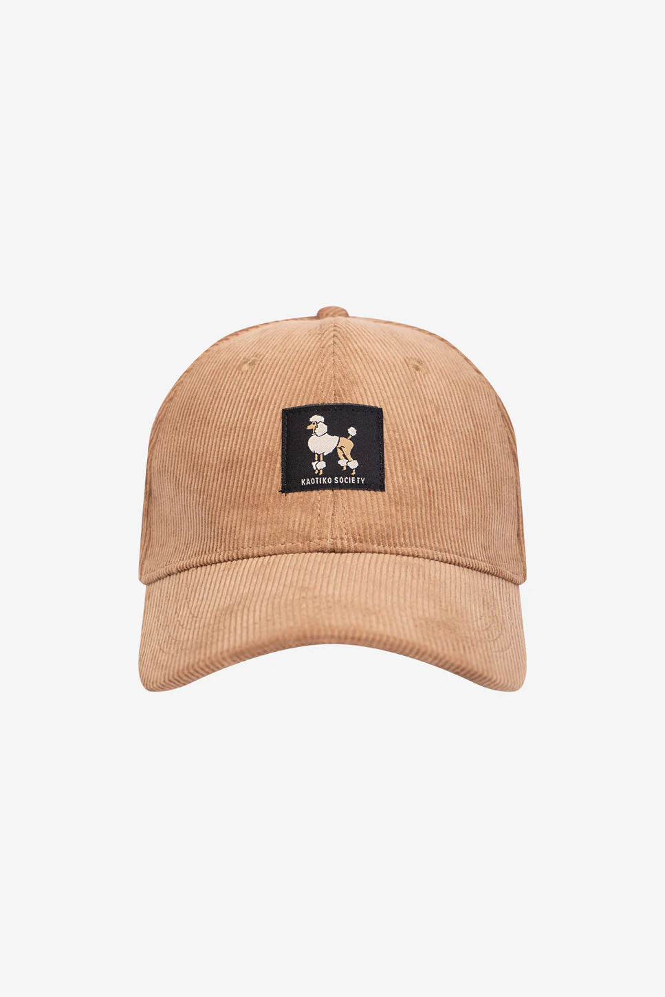 Cord Bio Pudel Dunkel Camel Cap