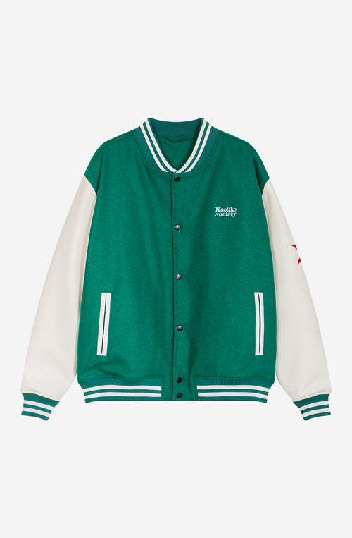 Veste Baseball Tricky Love Green