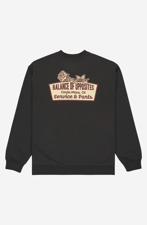 RVCA Rose Sign C Pirate Schwarzes Sweatshirt