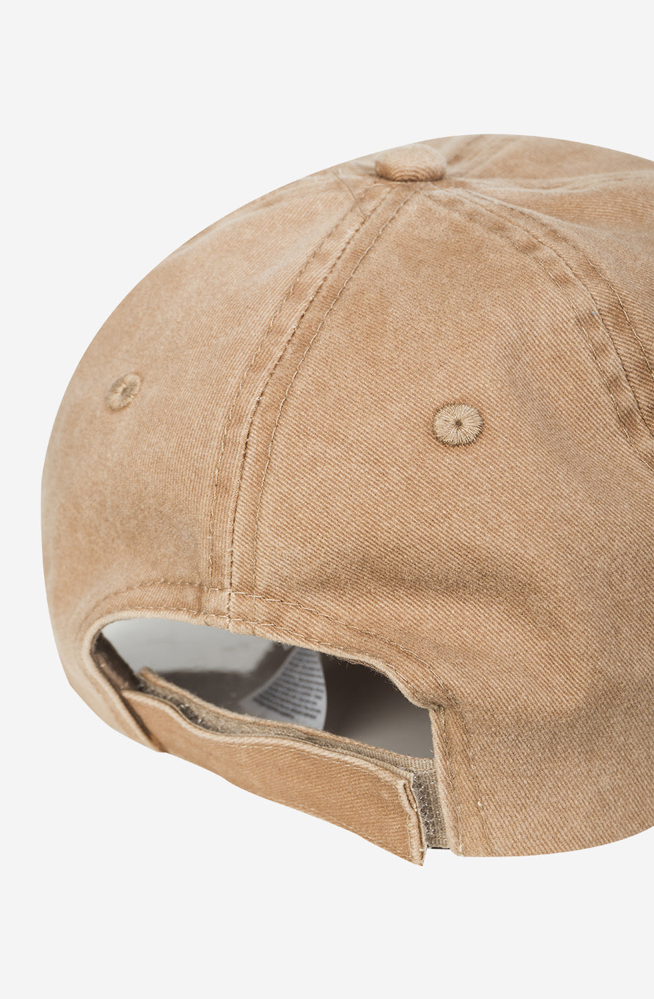 Organic Western Washed Dark Camel Cap