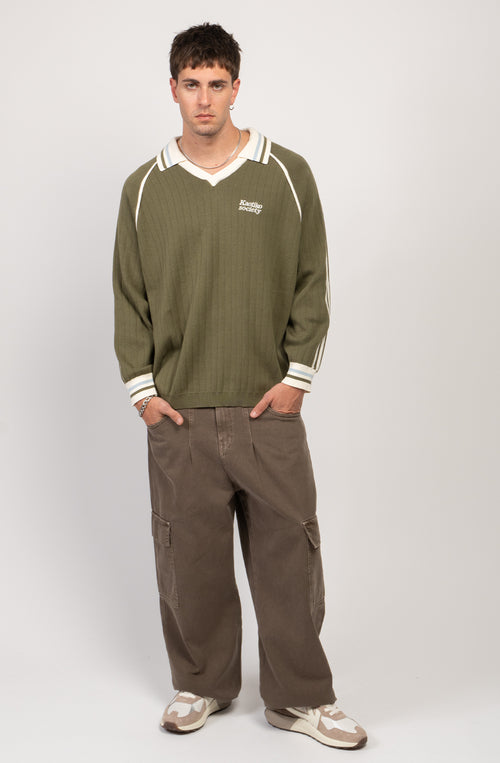 Retro Sport Kaotiko Society Army Polo