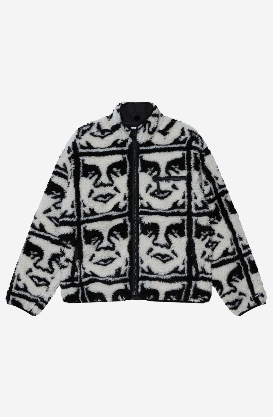 Obey Repeated Icon Sherpa Jacket