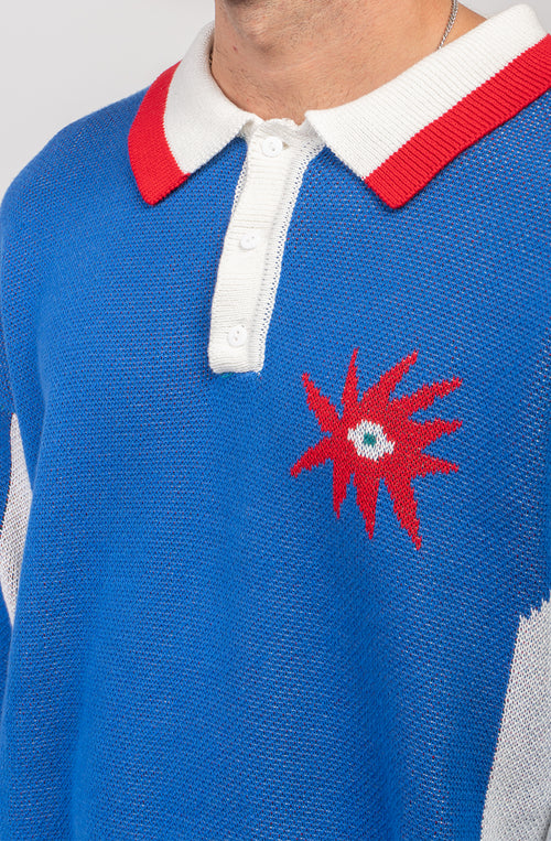 Jersey Polo Oversize Tricky Love Royal