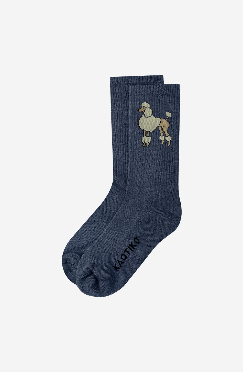 Navy Poodle Socks