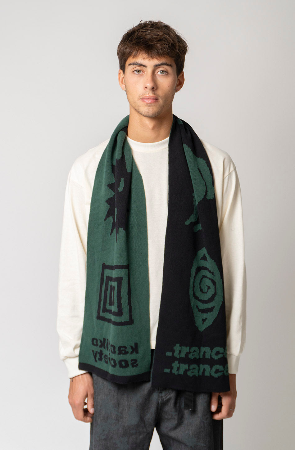 Black/Green Trance Scarf