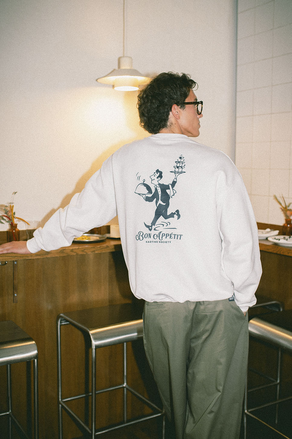 Weißes Sweatshirt aus Bio-Baumwolle von La Dolce Vita