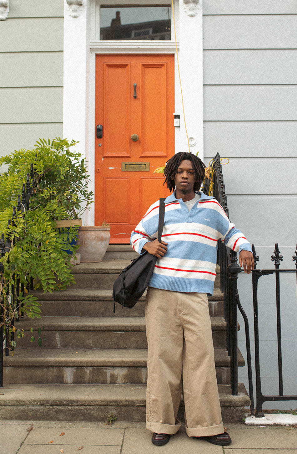 Navy/Red Stripe Polo Jersey