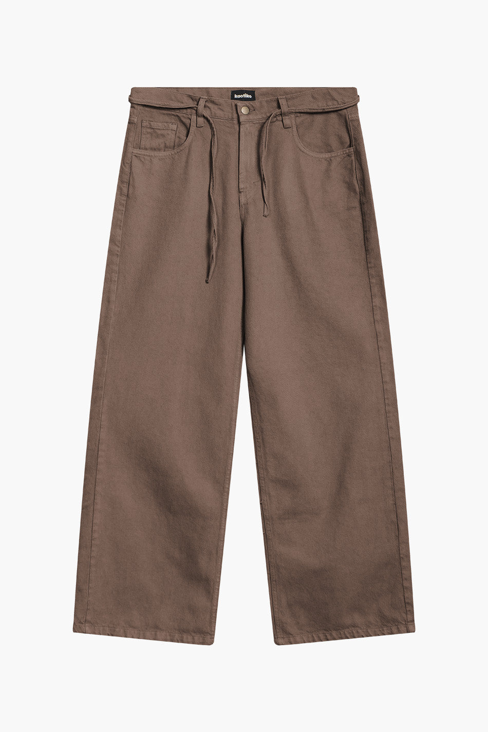Baggy Pudel Braune Hose
